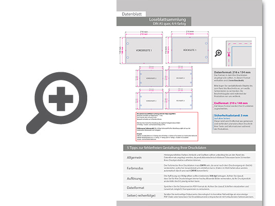 Product Bild loseblattsammlung_din_a5_quer__360_bl__tter_pro_sammlung__vorne_und_hinten_farbig_(4_4)